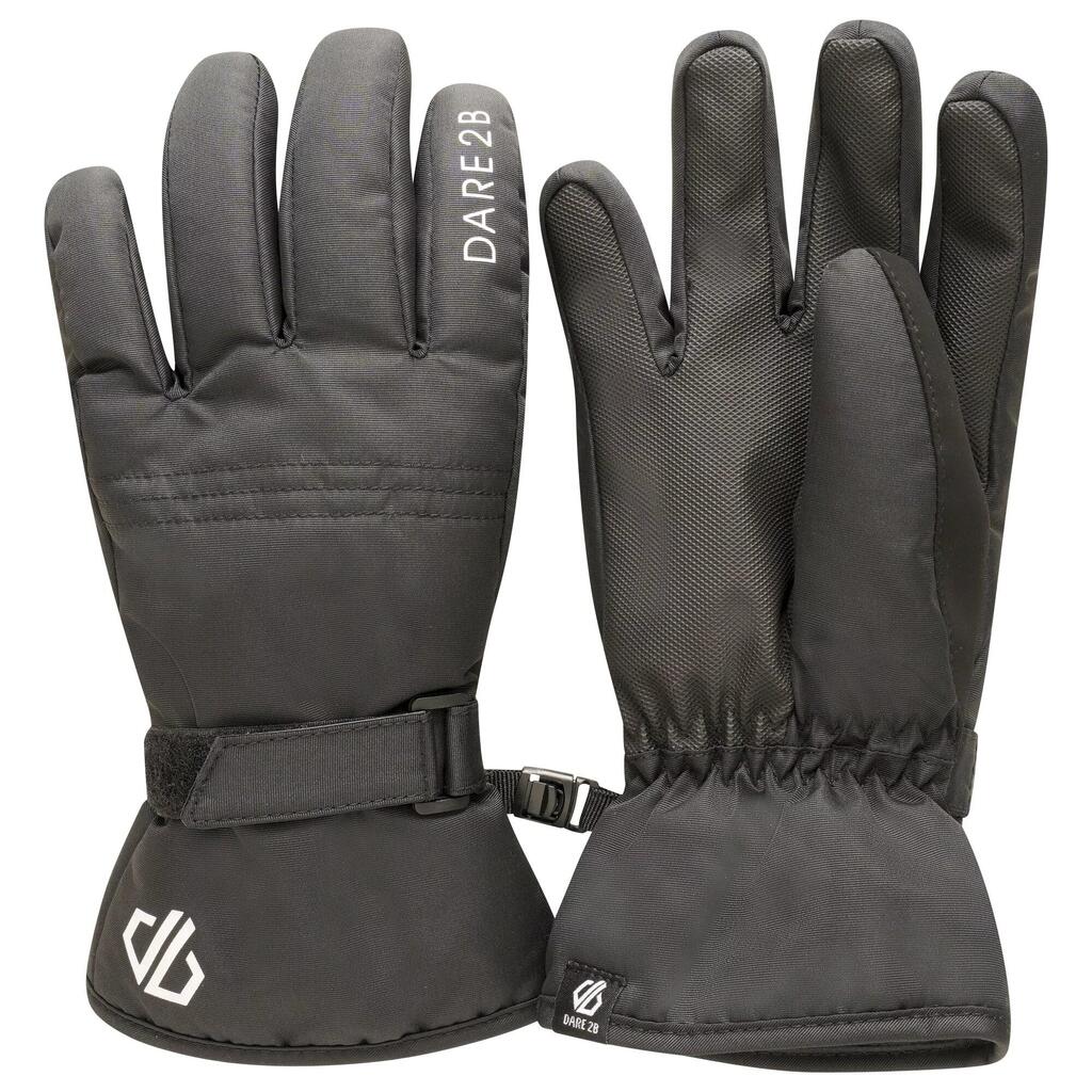 Childrens/Kids Zippy Ski Gloves (Black)