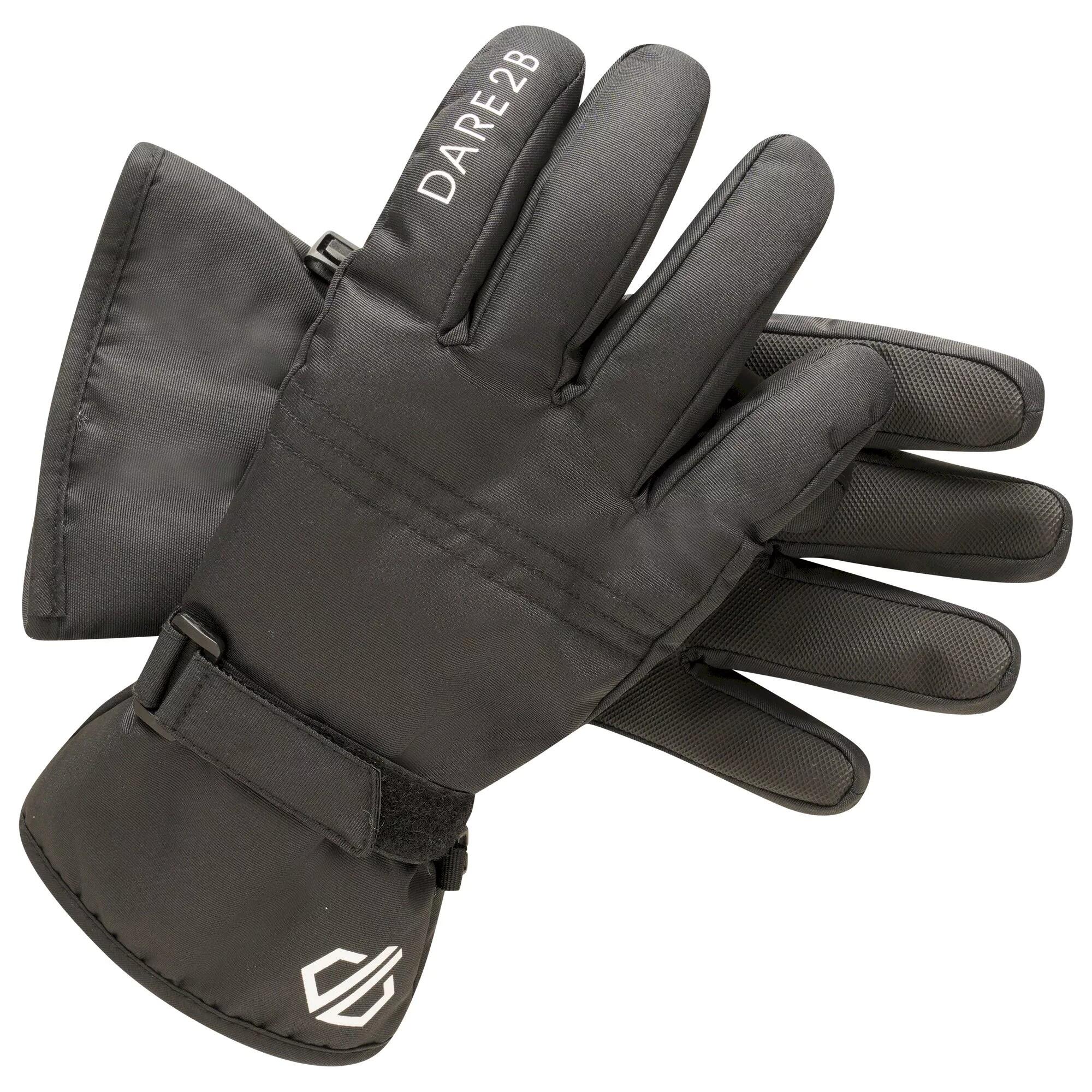 Childrens/Kids Zippy Ski Gloves (Black) 2/4