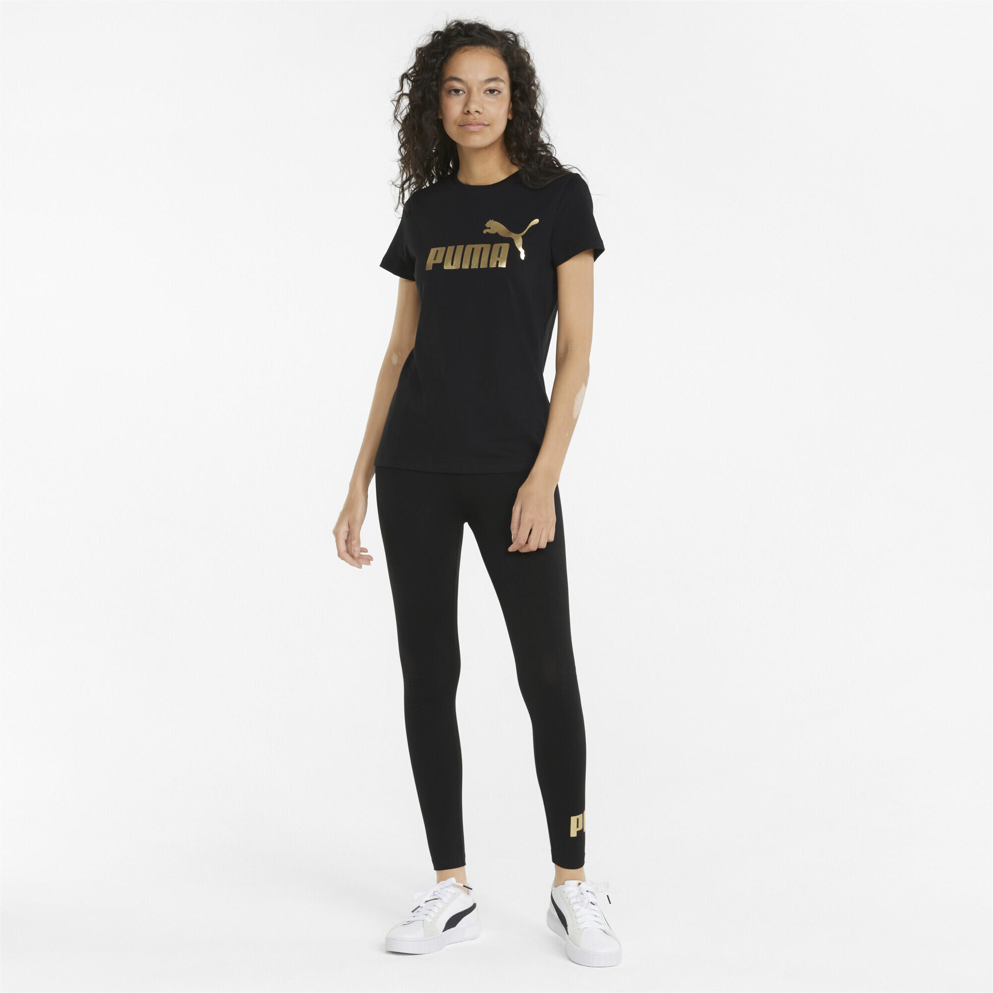 Leggings Essentials+ Metallic Donna PUMA Black 4/6