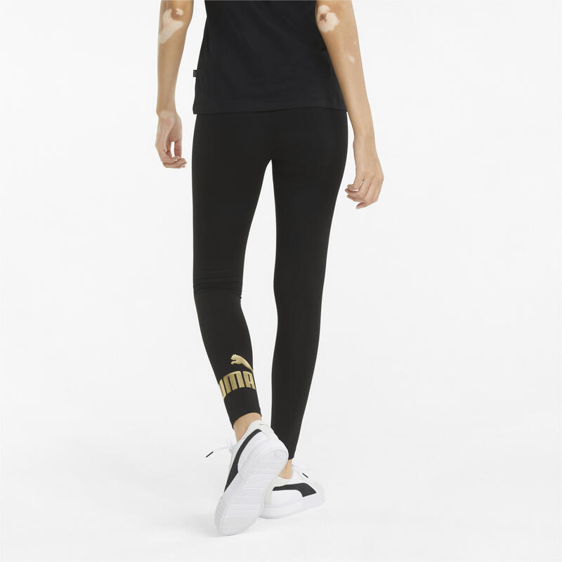 Essentials+ Metallic Leggings Damen PUMA Black