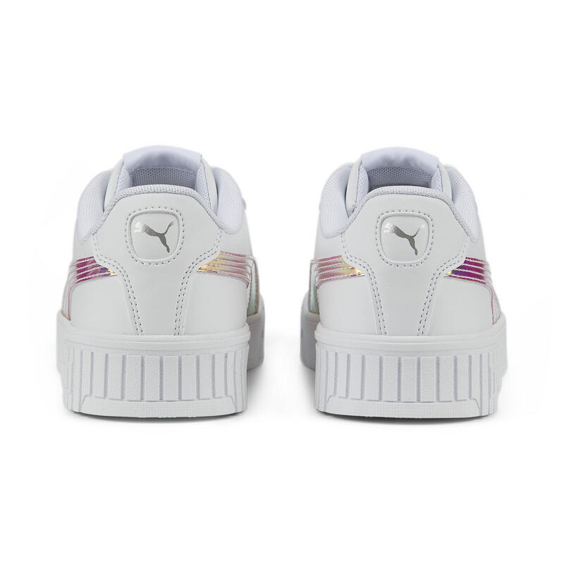 Baskets Carina 2.0 Holo Enfant et Adolescent PUMA White Silver Gray