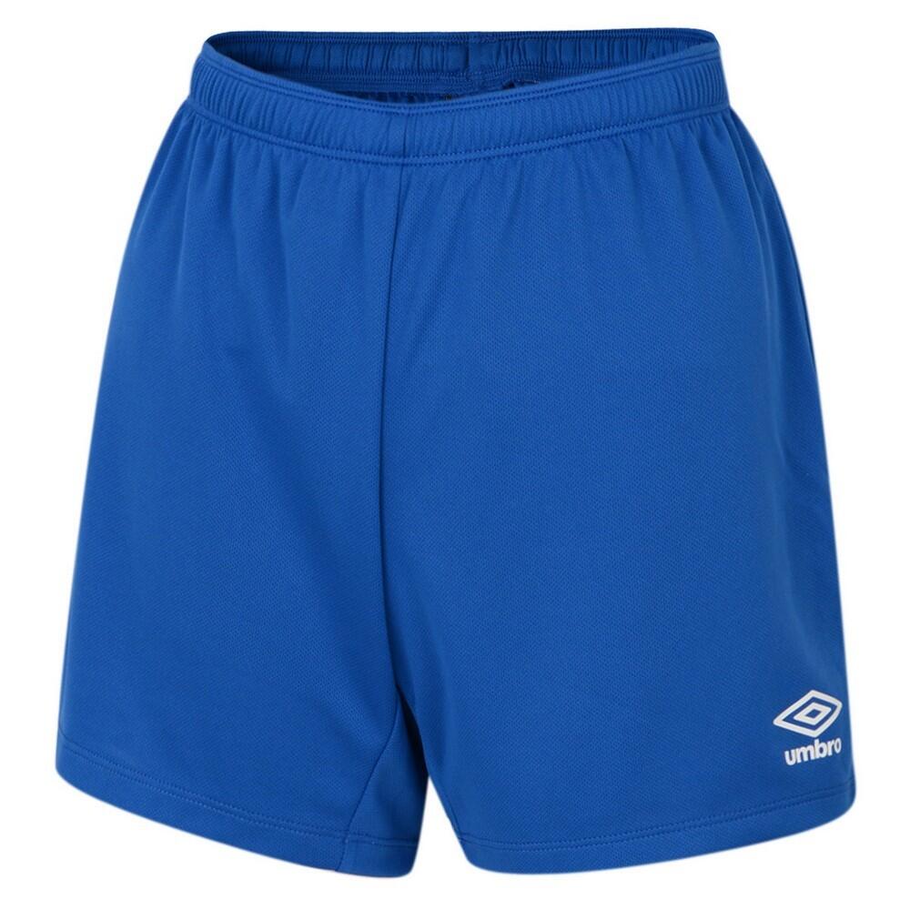 Womens/Ladies Club Logo Shorts (Royal Blue) 1/2