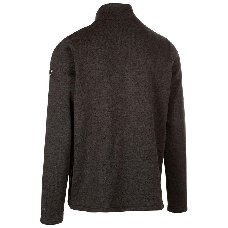 Heren Rundel Marl Fleece Jas (Donkergrijs)