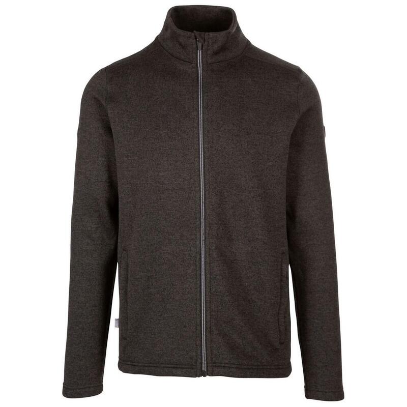 Heren Rundel Marl Fleece Jas (Donkergrijs)