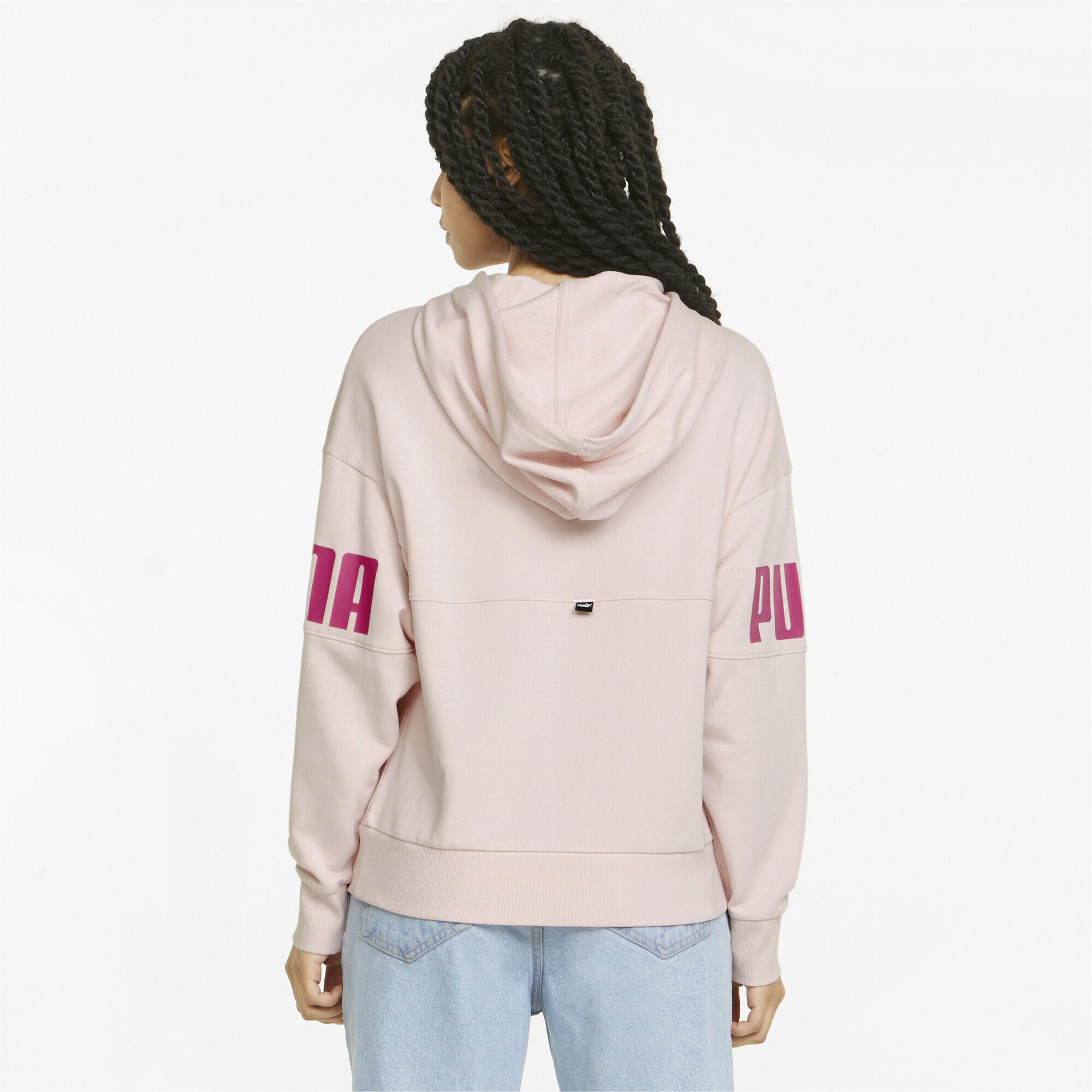 Hoodie Puma Colorblock Power, Cor de rosa, Mulheres 3/5