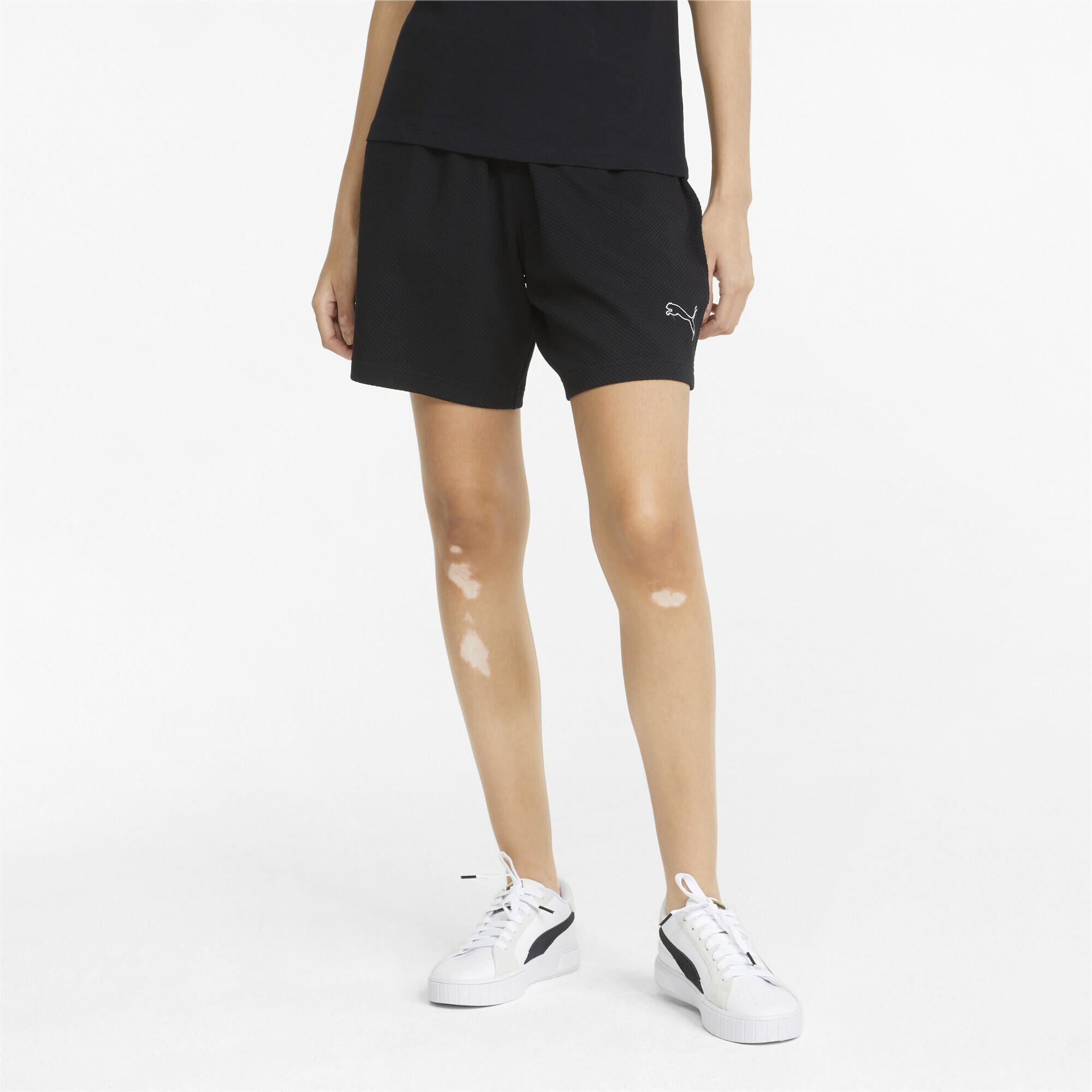 Shorts Mujer PUMA HER High Waist Negro 2/6