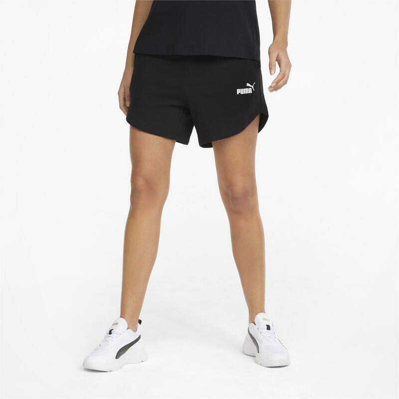 Essentials short met hoge taille voor dames PUMA Black