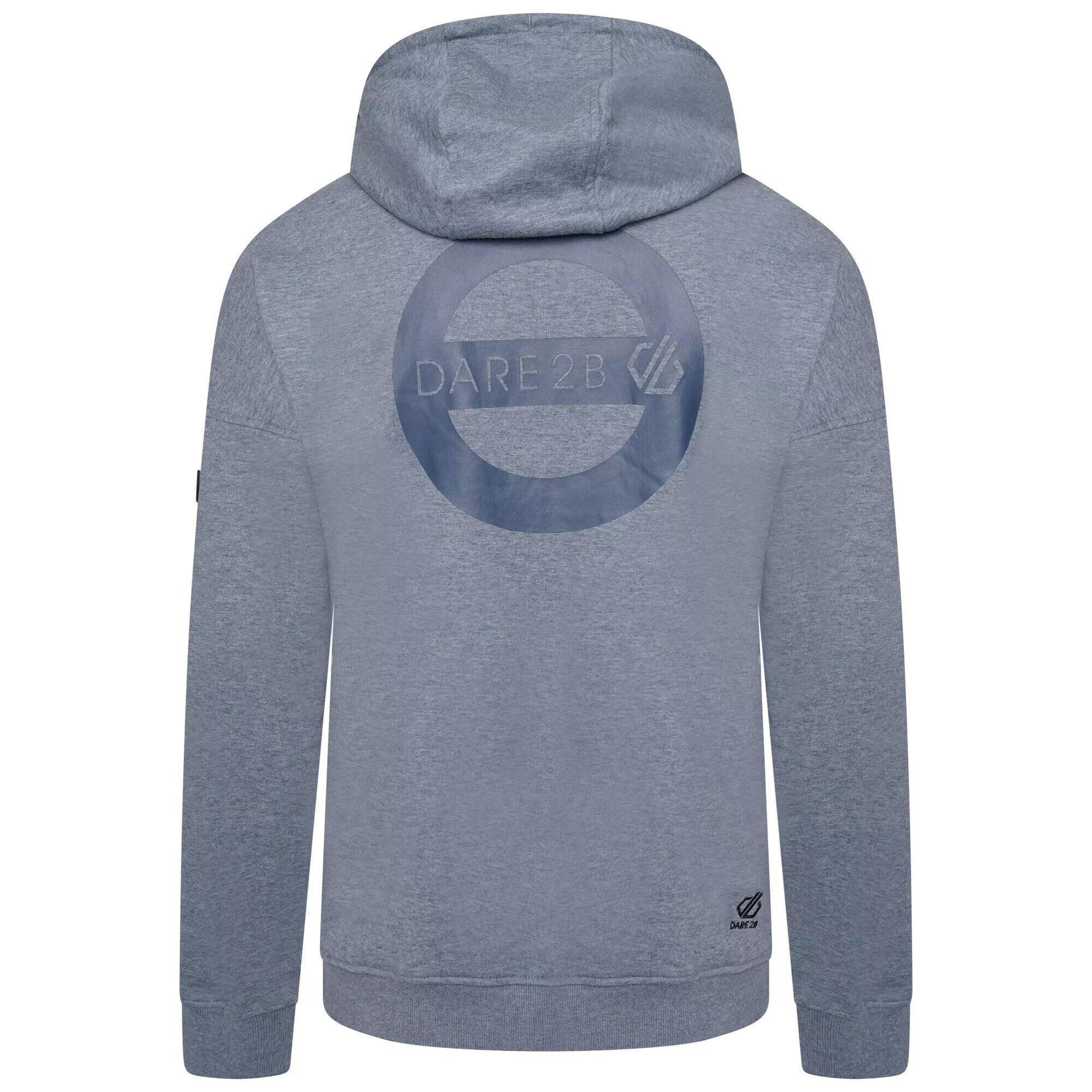 Mens Distinctly Sunset Marl Hoodie (Willow Grey) 2/5