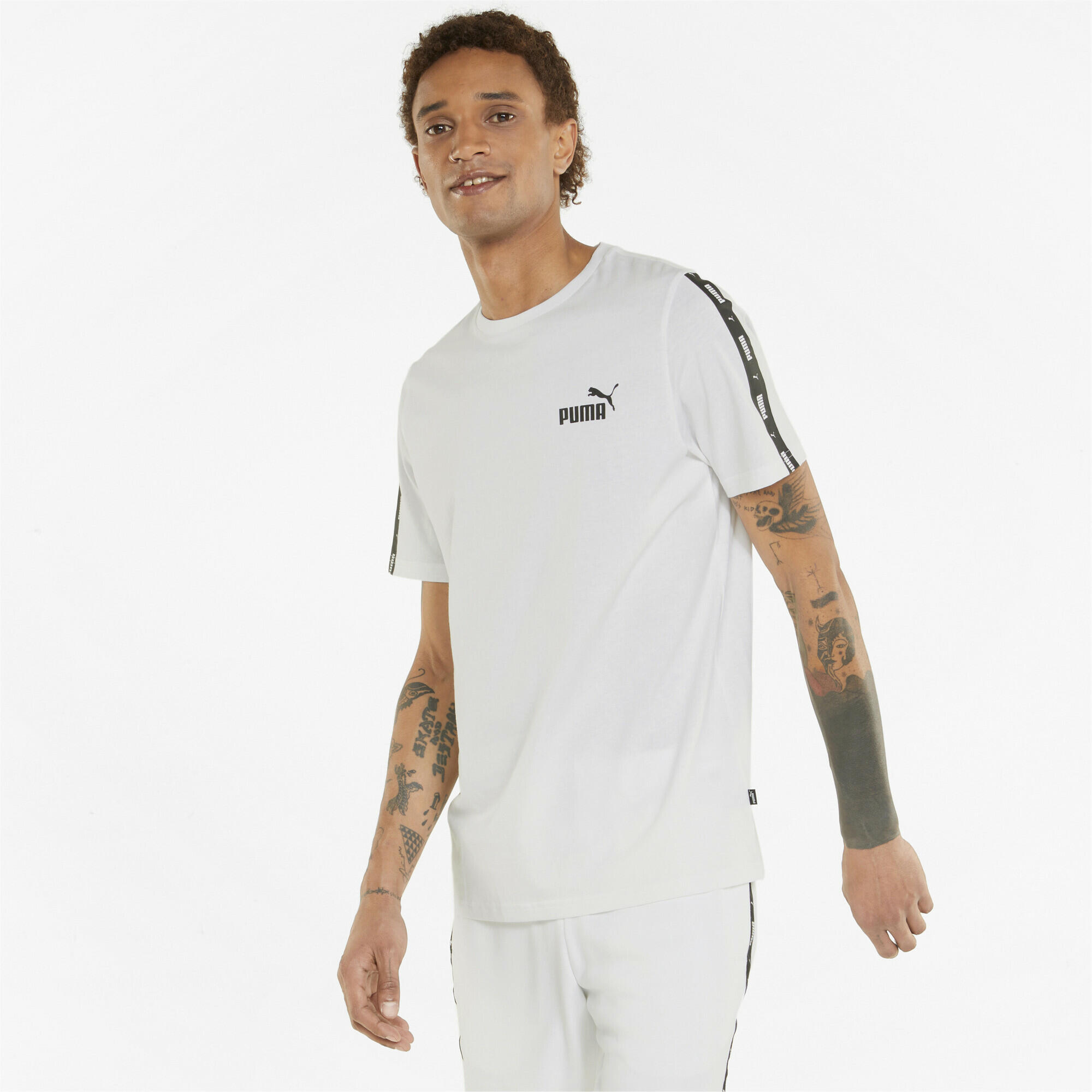 T-shirt Essentials+ Tape Homme PUMA White 2/6