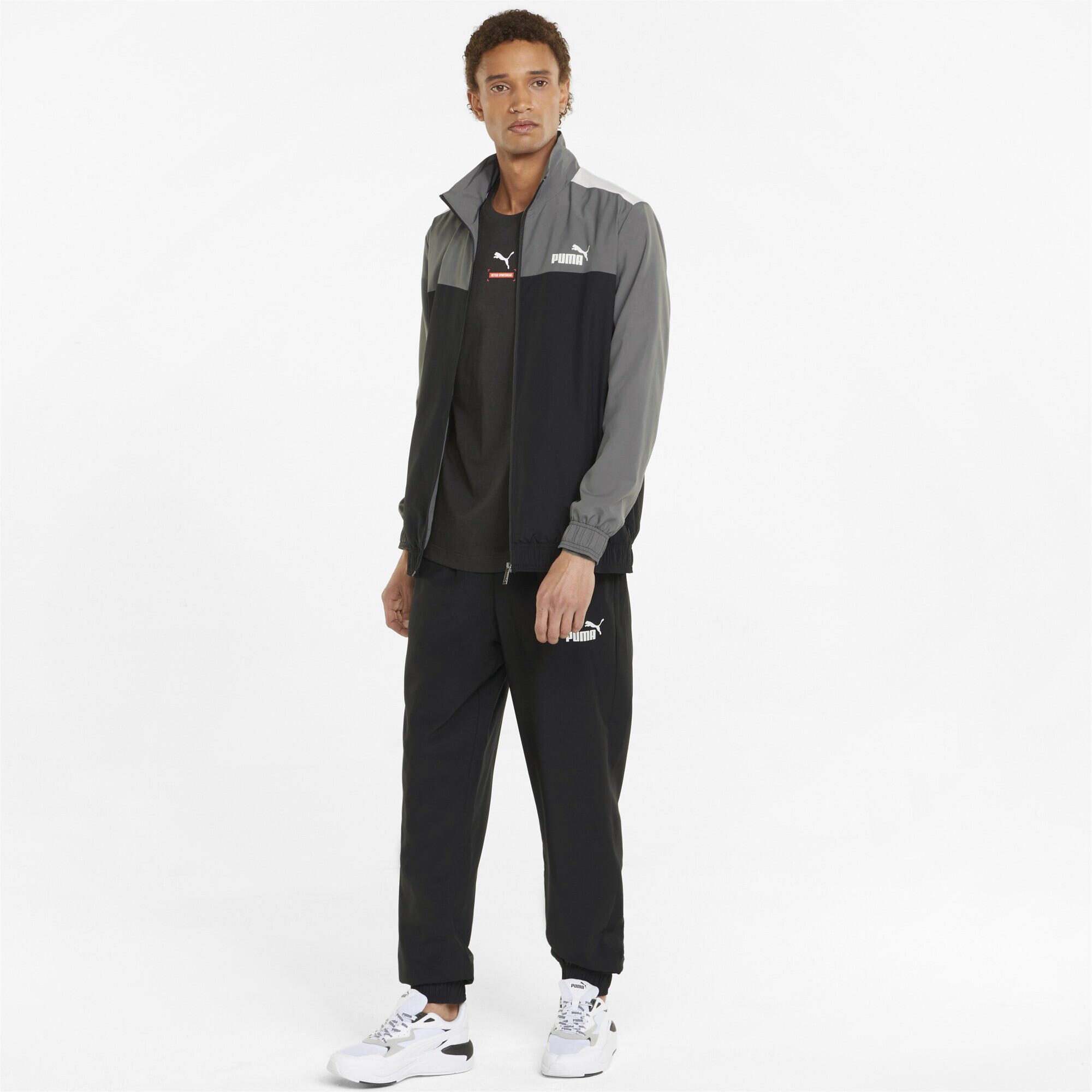 Puma - Fato de treino cinza/preto 847421-01 4/5