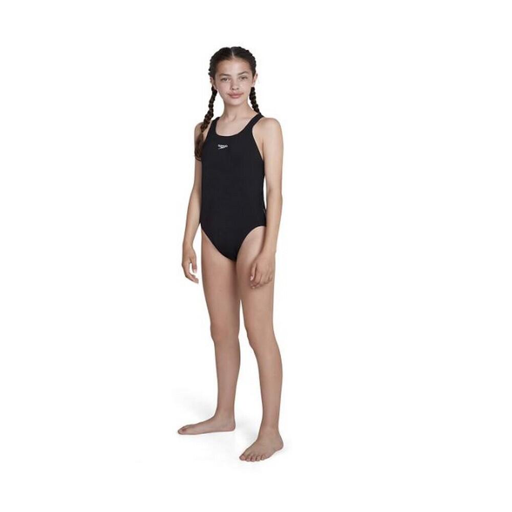 Girls Medalist Eco Endurance+ One Piece Swimsuit (Black/White) 2/2