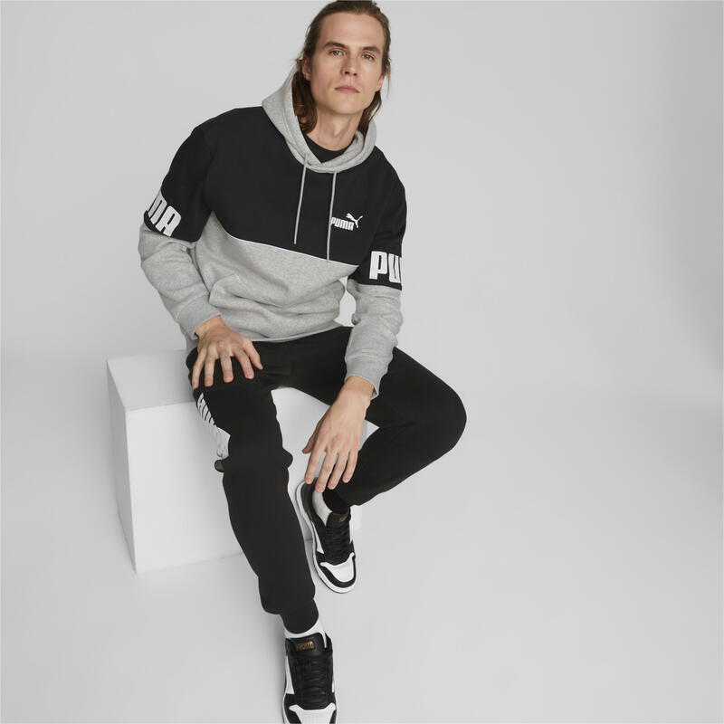 Sudadera con capucha Hombre PUMA Power Colourblock Gris