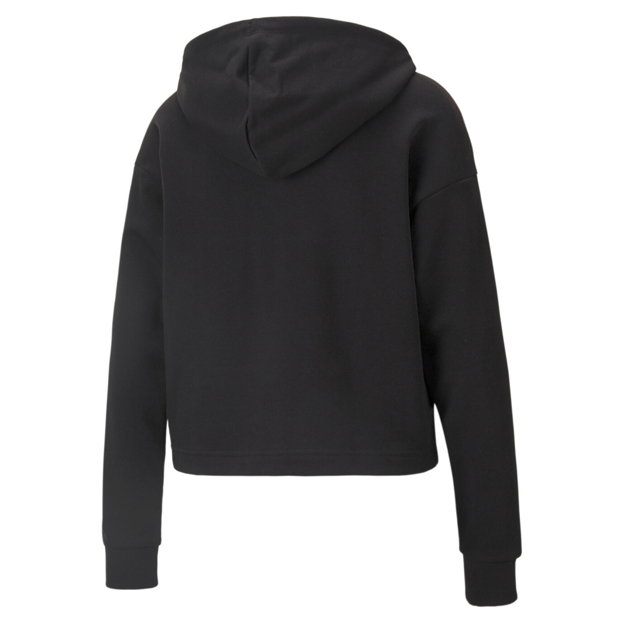Sudadera con capucha Mujer PUMA Power Cropped Negro 5/5