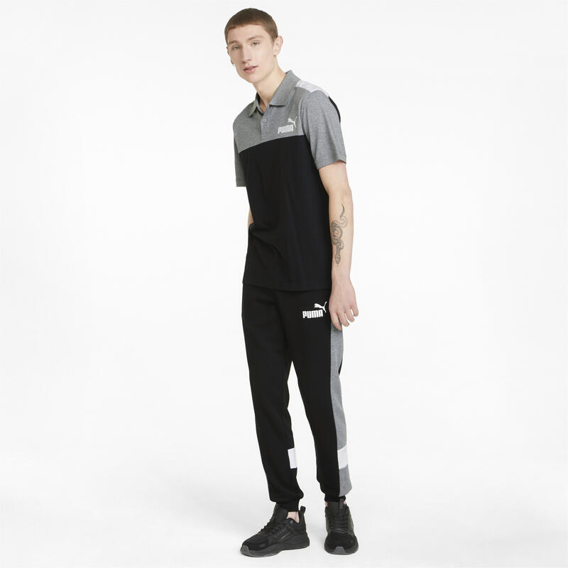 Essentials+ Block Jersey poloshirt voor heren PUMA