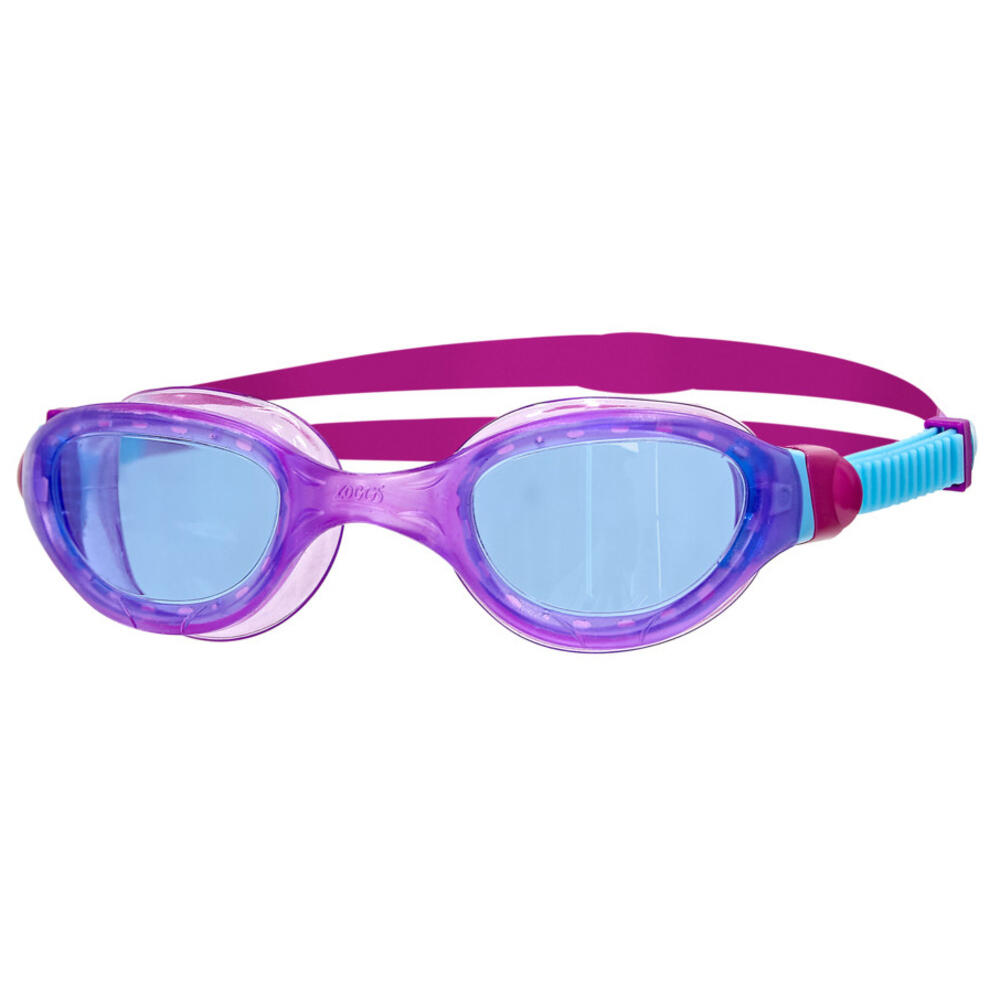 ZOGGS Childrens/Kids Phantom 2.0 Swimming Goggles (Purple/Aqua Blue/Tint)