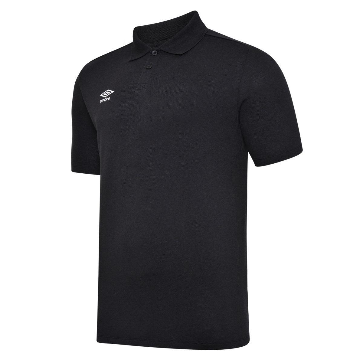 Mens Essential Polo Shirt (White/Black) 2/3