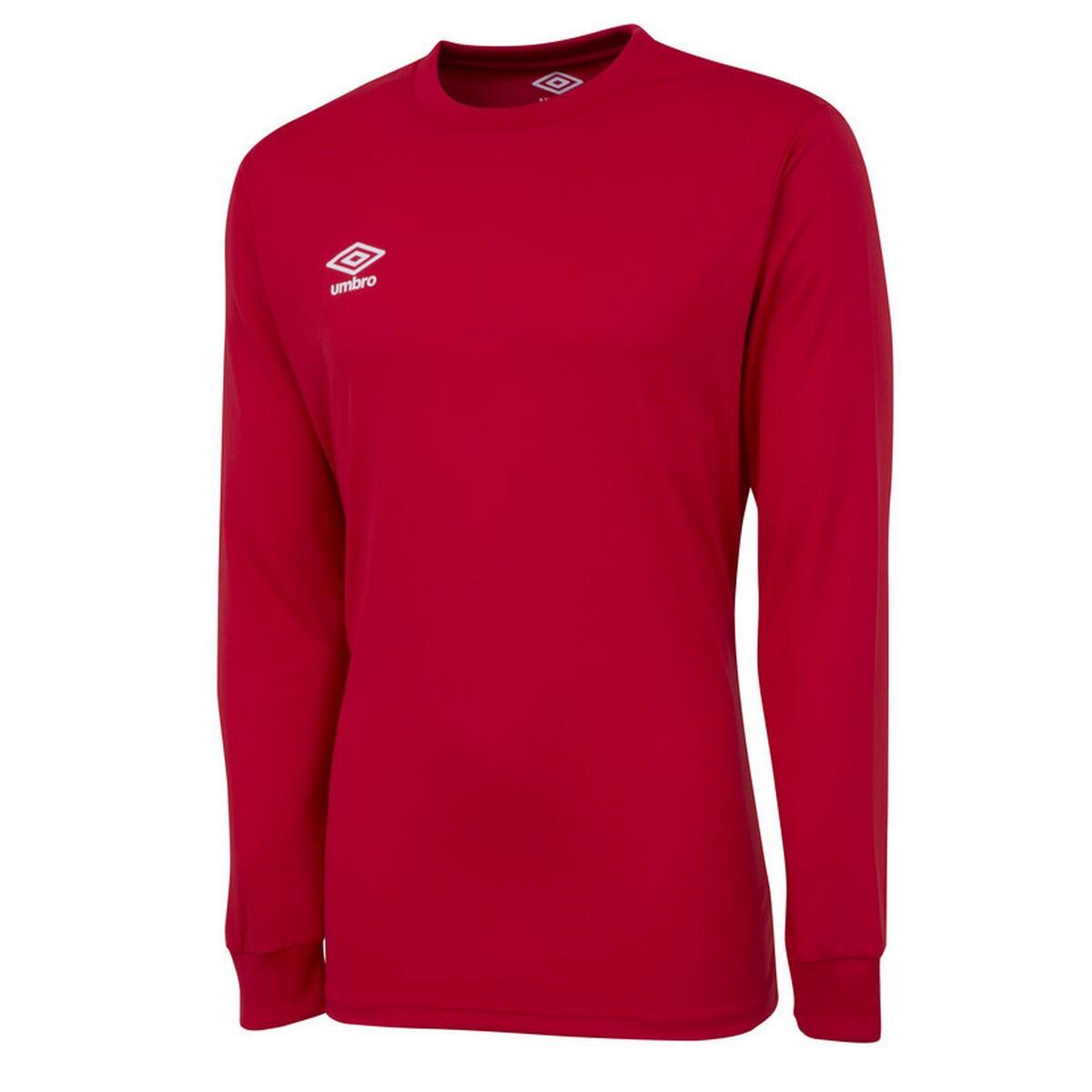 UMBRO Mens Club LongSleeved Jersey (Vermillion)