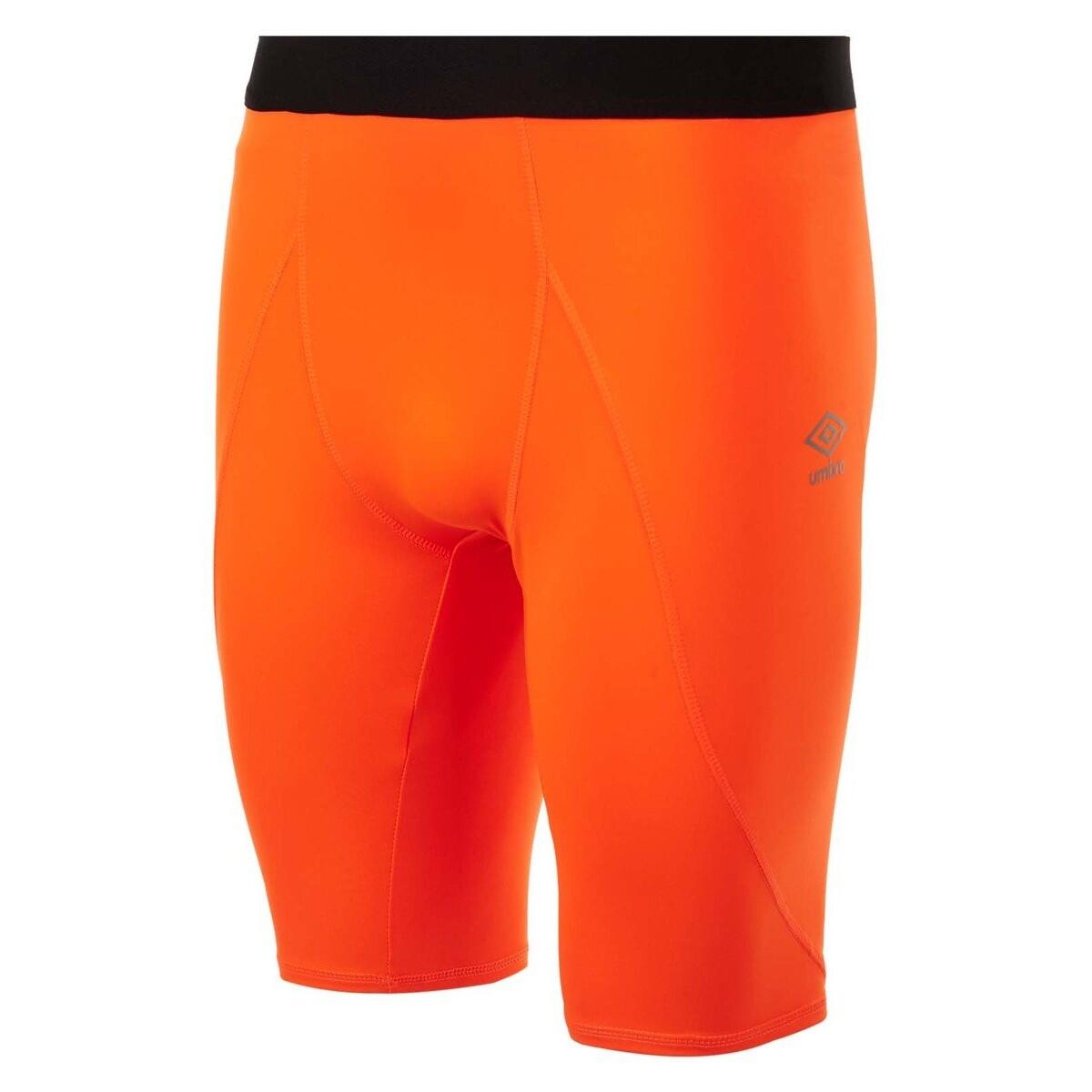 UMBRO Mens Player Elite Power Shorts (Shocking Orange)