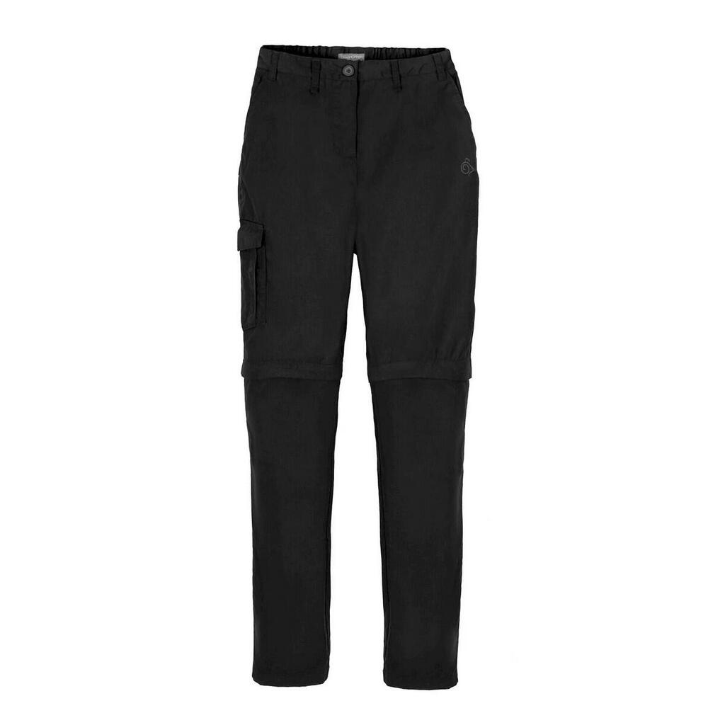Womens/Ladies Expert Kiwi Convertible Trousers (Black)