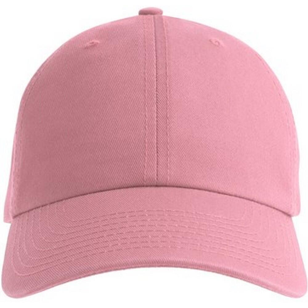 ATLANTIS Unisex Adult Fraser 6 Panel Organic Cotton Baseball Cap (Pink)