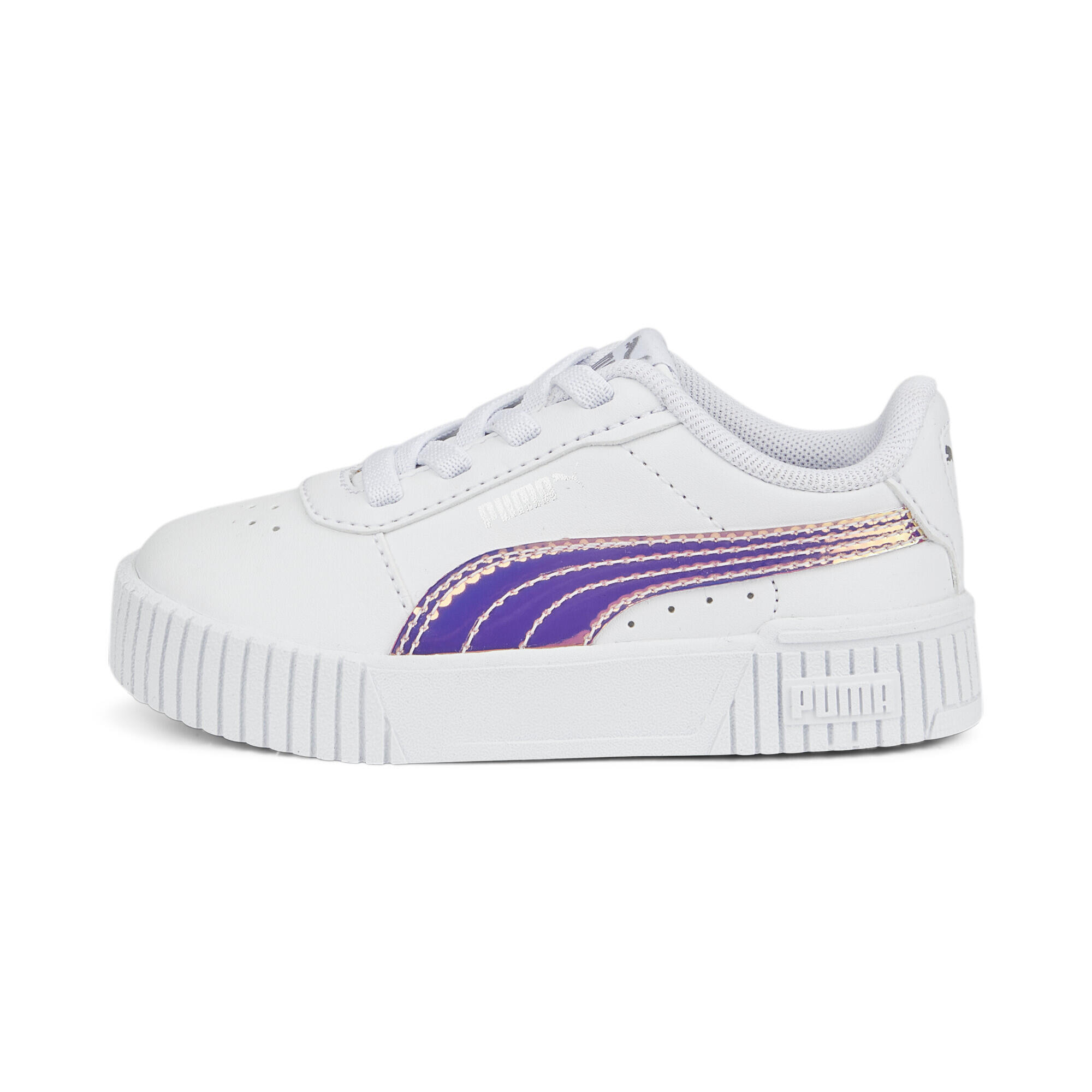 Dívčí tenisky Carina 2.0 Holo PUMA White Silver Gray 5/7