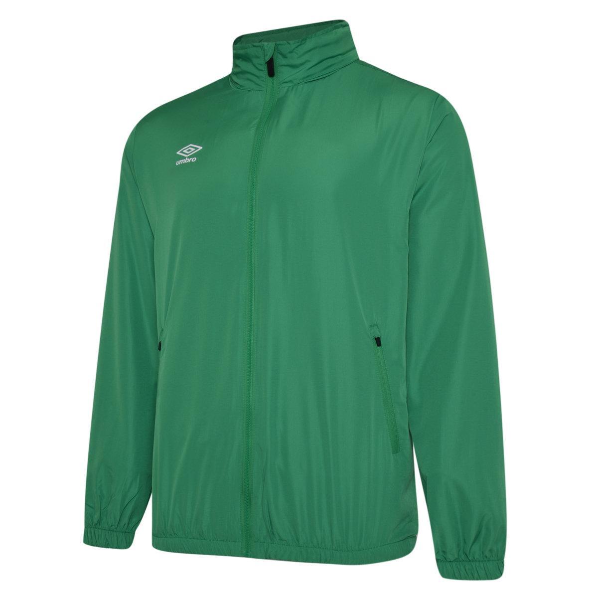 UMBRO Mens Club Essential Light Waterproof Jacket (Emerald)