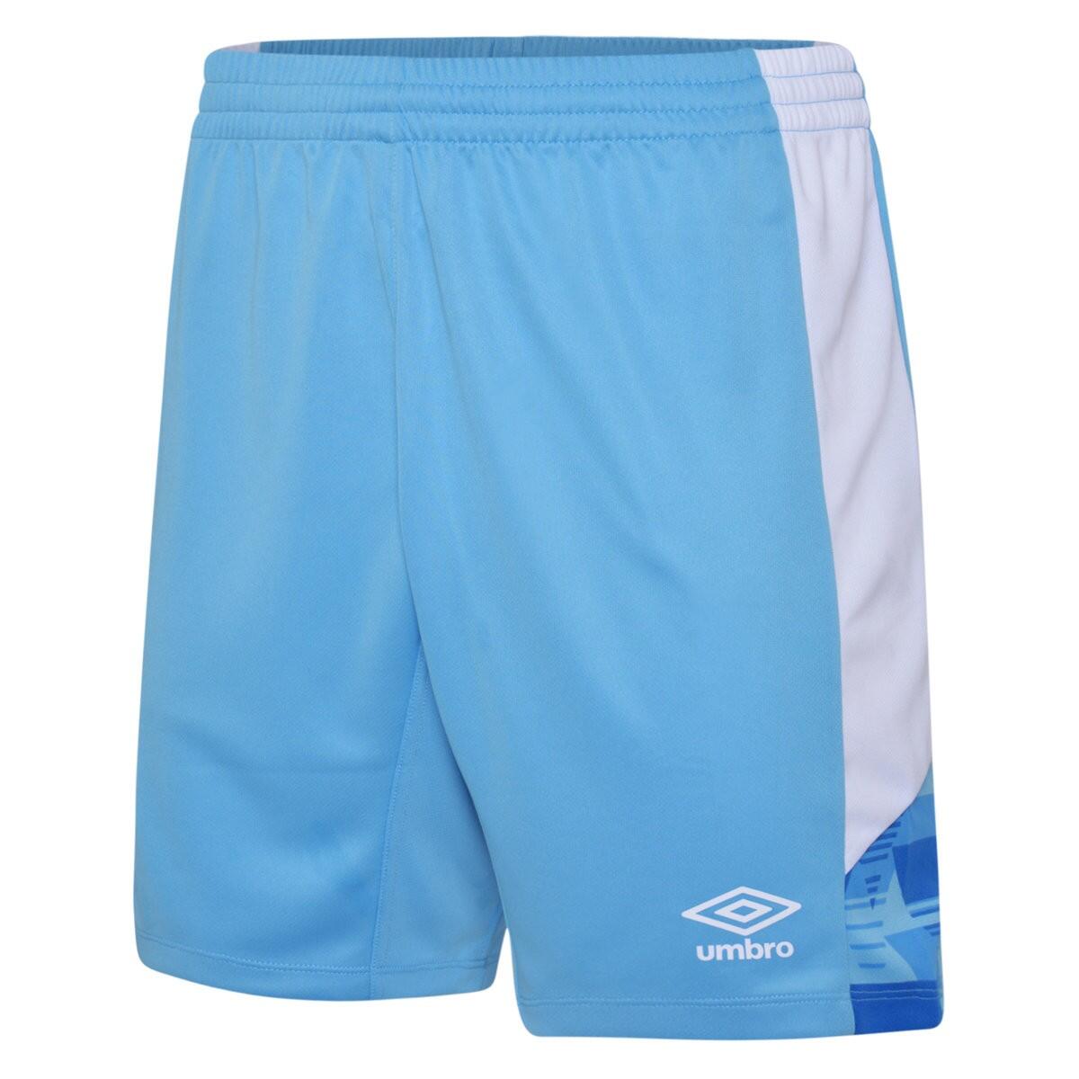 UMBRO Mens Vier Shorts (Sky Blue/White)