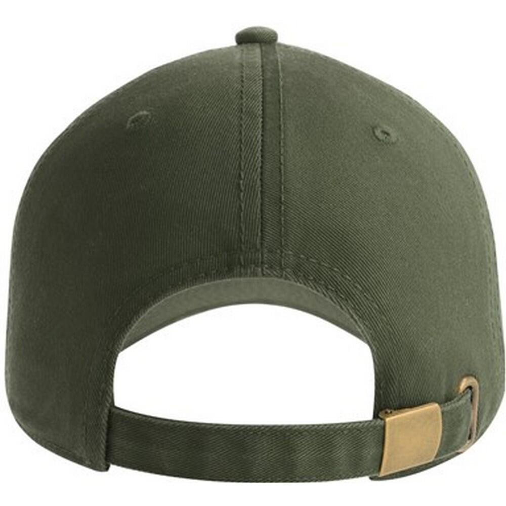 Unisex Adult Fraser 6 Panel Organic Cotton Baseball Cap (Olive) 2/3