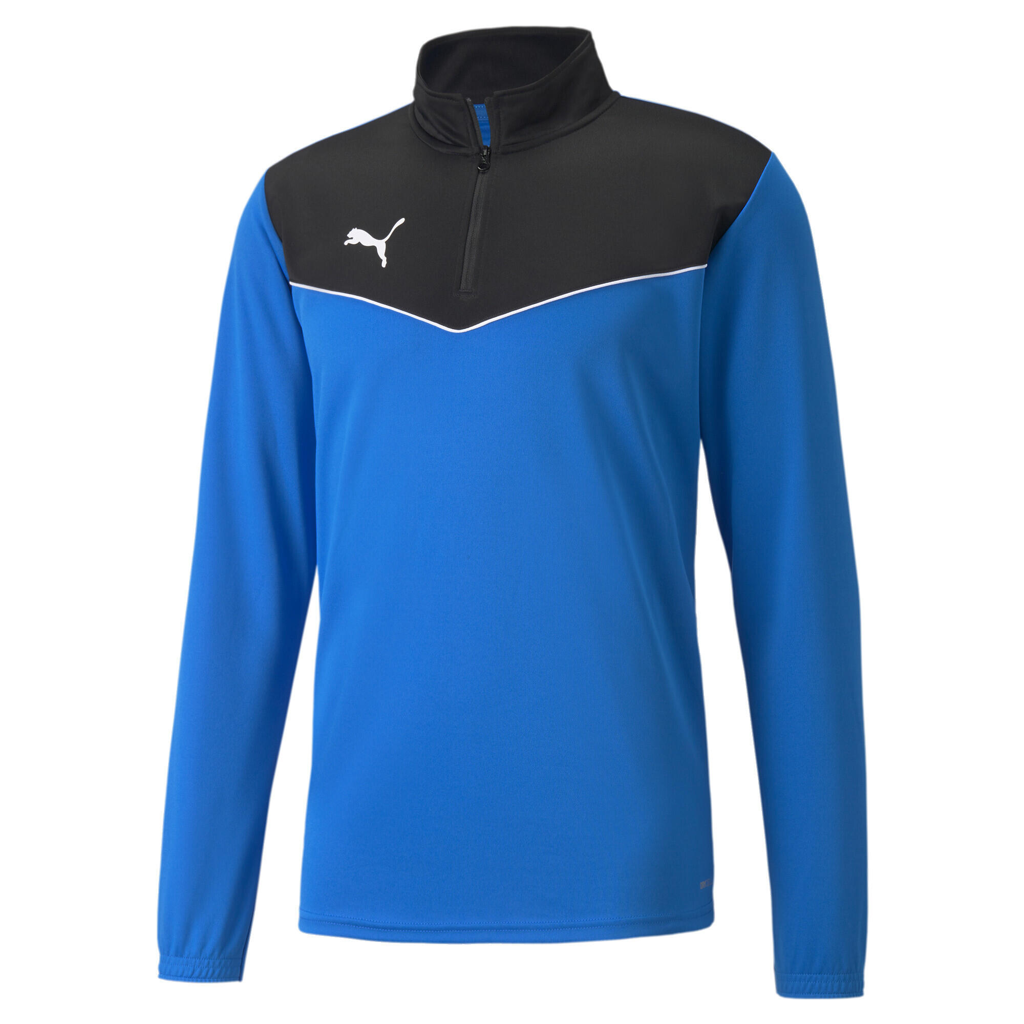 Puma - Haut De Foot Individualrise À Col Zippé Homme Puma - Sweat-shirt - Bleu|noir - 36 Xs - Decathlon