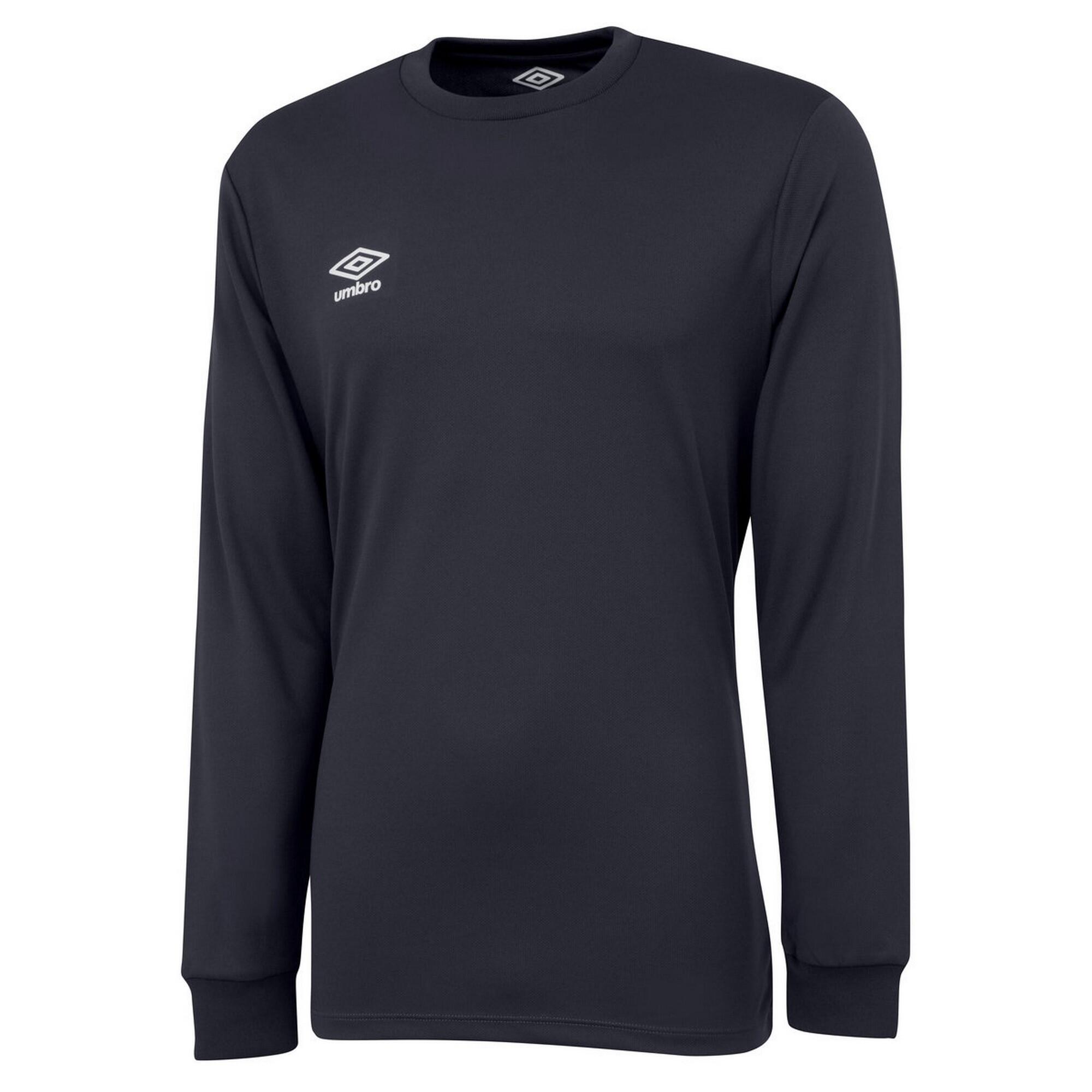 UMBRO Childrens/Kids Club LongSleeved Jersey (Carbon/White)