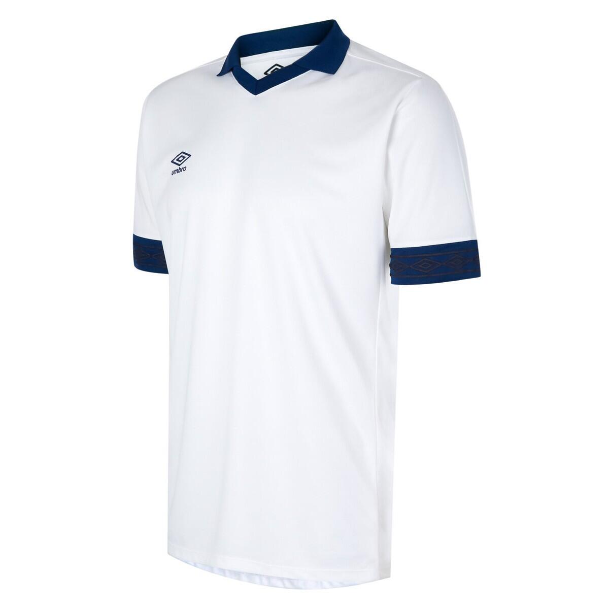 UMBRO Childrens/Kids Tempest ShortSleeved Jersey (White/Navy)