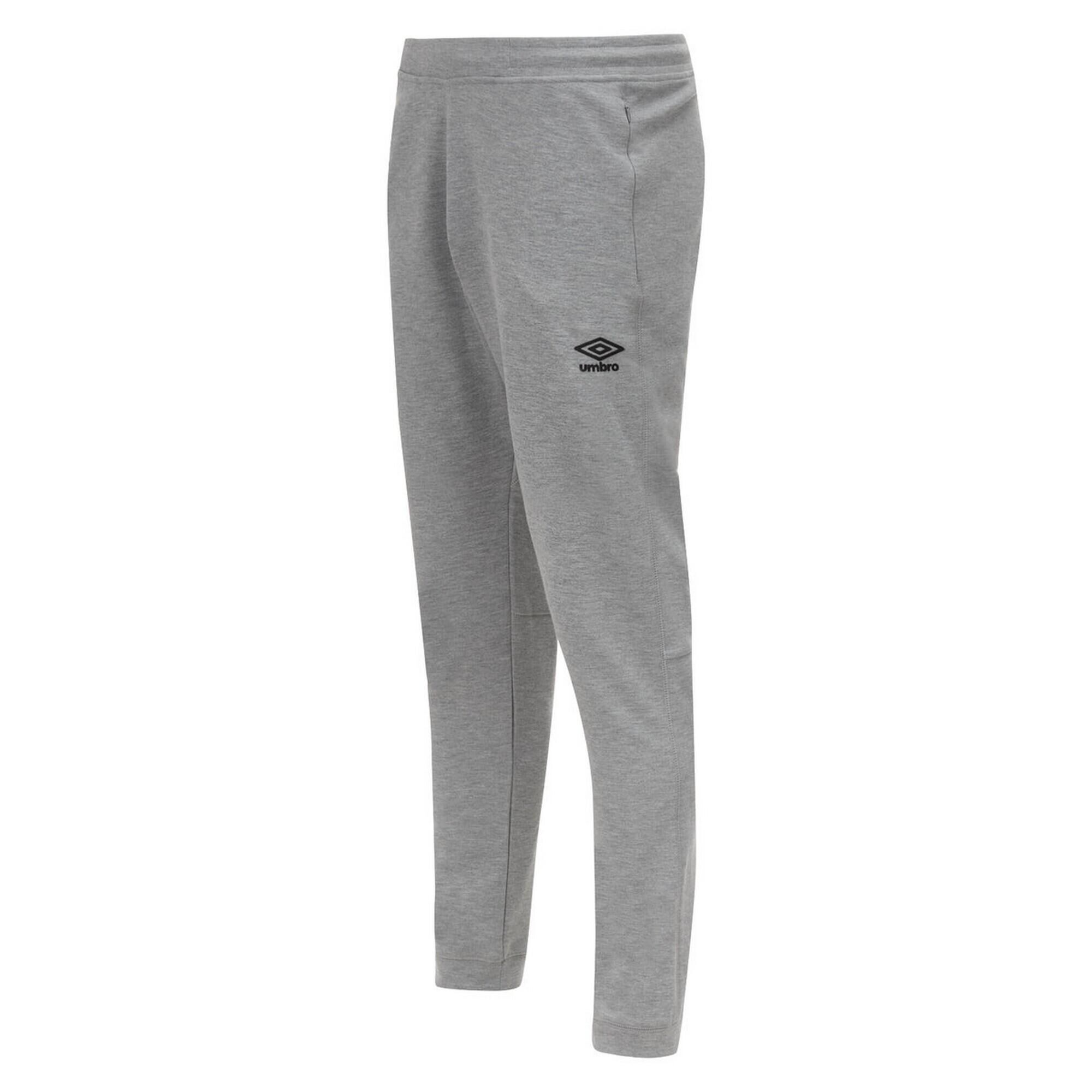 UMBRO Mens Pro Fleece Jogging Bottoms (Grey Marl/Black)