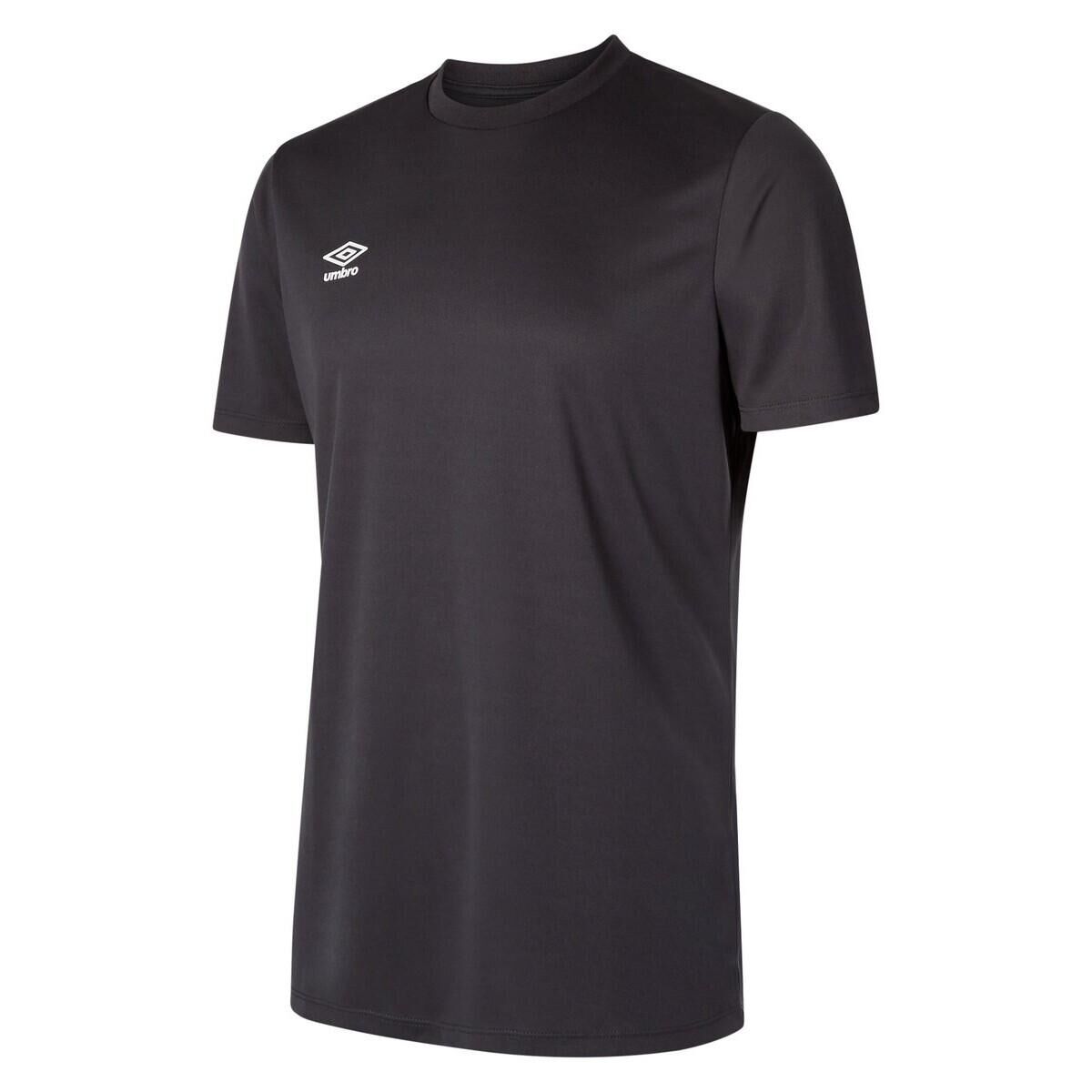UMBRO Mens Club ShortSleeved Jersey (Carbon/White)