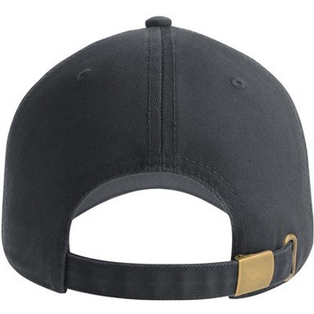 Unisex Adult Fraser 6 Panel Cotton Baseball Cap (Dark Grey) 2/3