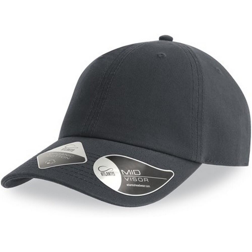 Unisex Adult Fraser 6 Panel Cotton Baseball Cap (Dark Grey) 3/3