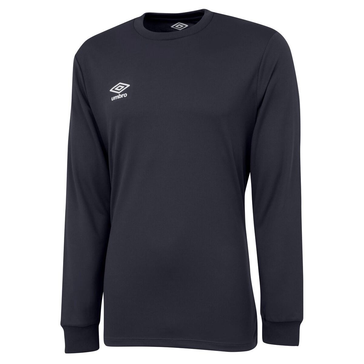 UMBRO Mens Club LongSleeved Jersey (Carbon/White)