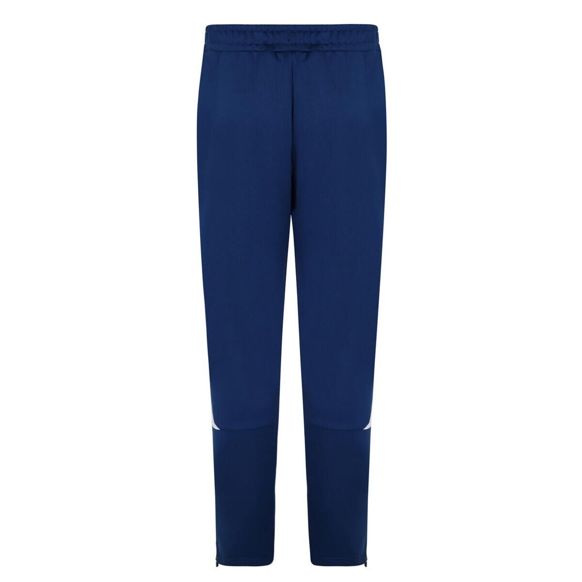 UMBRO Childrens/Kids Total Tapered Training Jogging Bottoms (Navy/White)