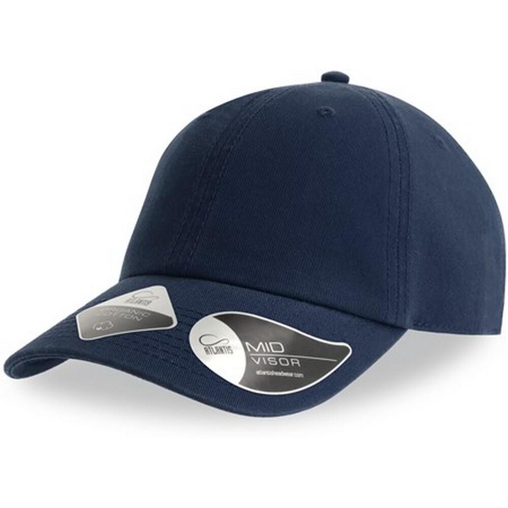 Unisex Adult Fraser 6 Panel Organic Cotton Baseball Cap (Navy) 3/3