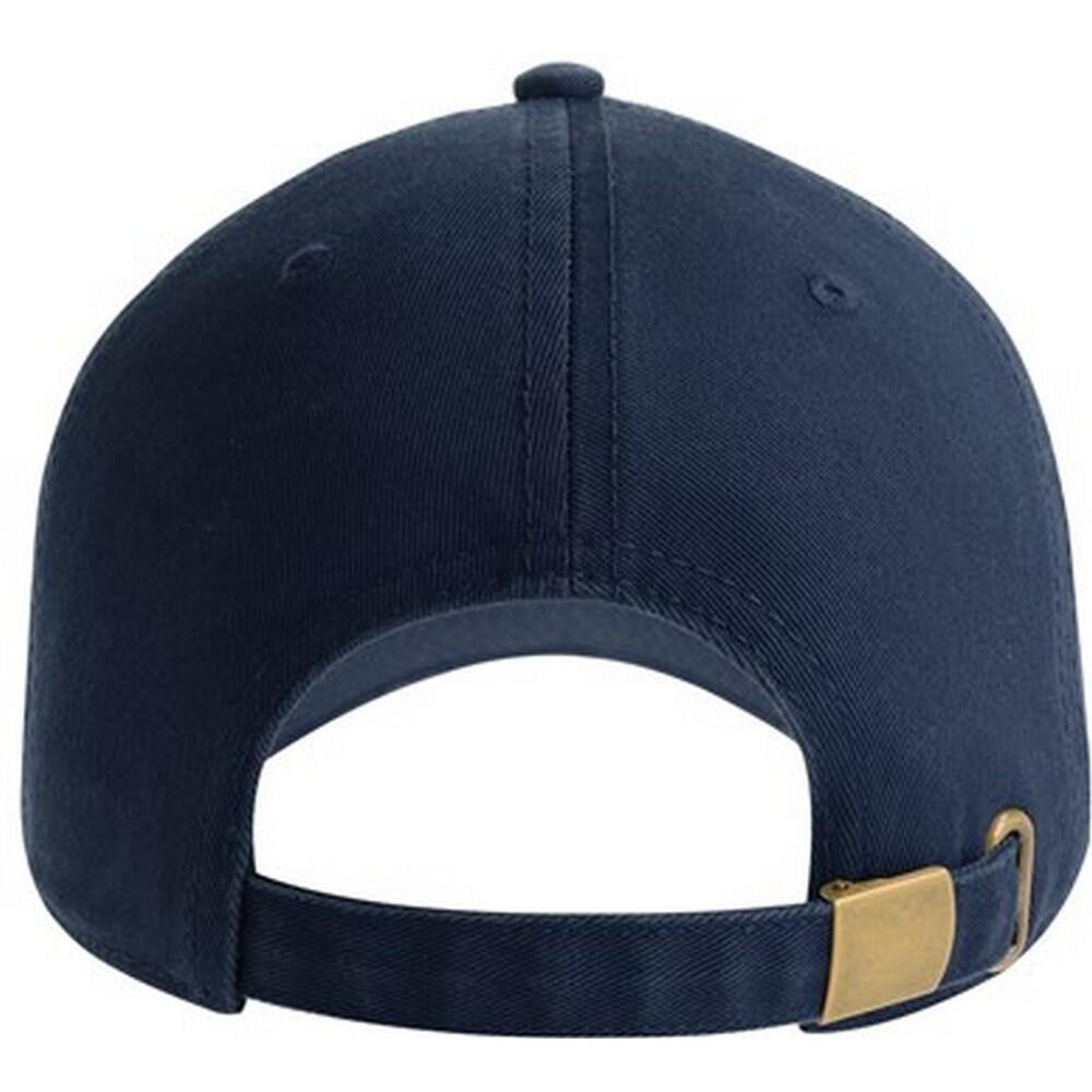 Unisex Adult Fraser 6 Panel Organic Cotton Baseball Cap (Navy) 2/3