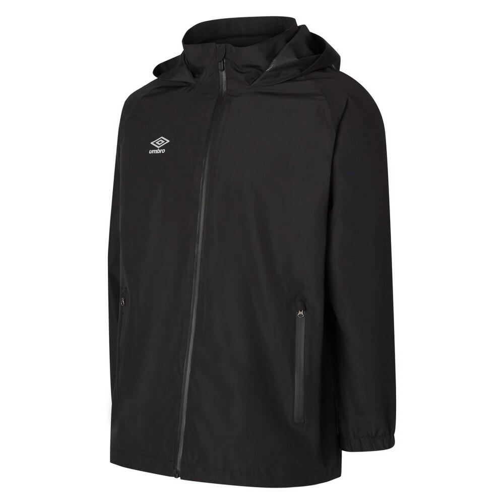 UMBRO Mens Club Essential Waterproof Jacket (Black)