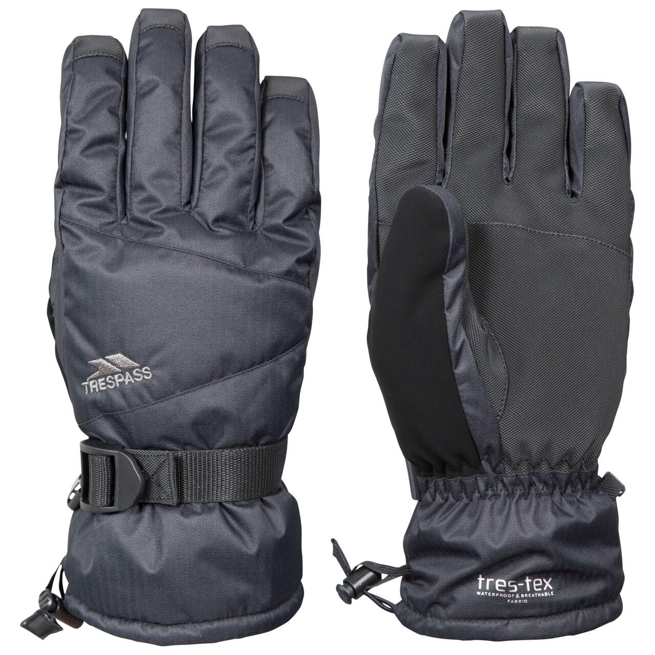 Punch Men's waterproof ski gloves (Black)