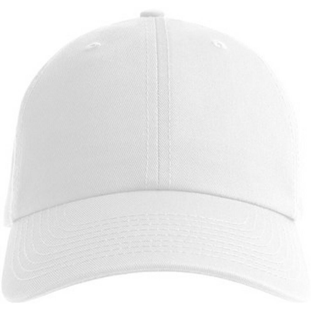 ATLANTIS Unisex Adult Fraser 6 Panel Organic Cotton Baseball Cap (White)