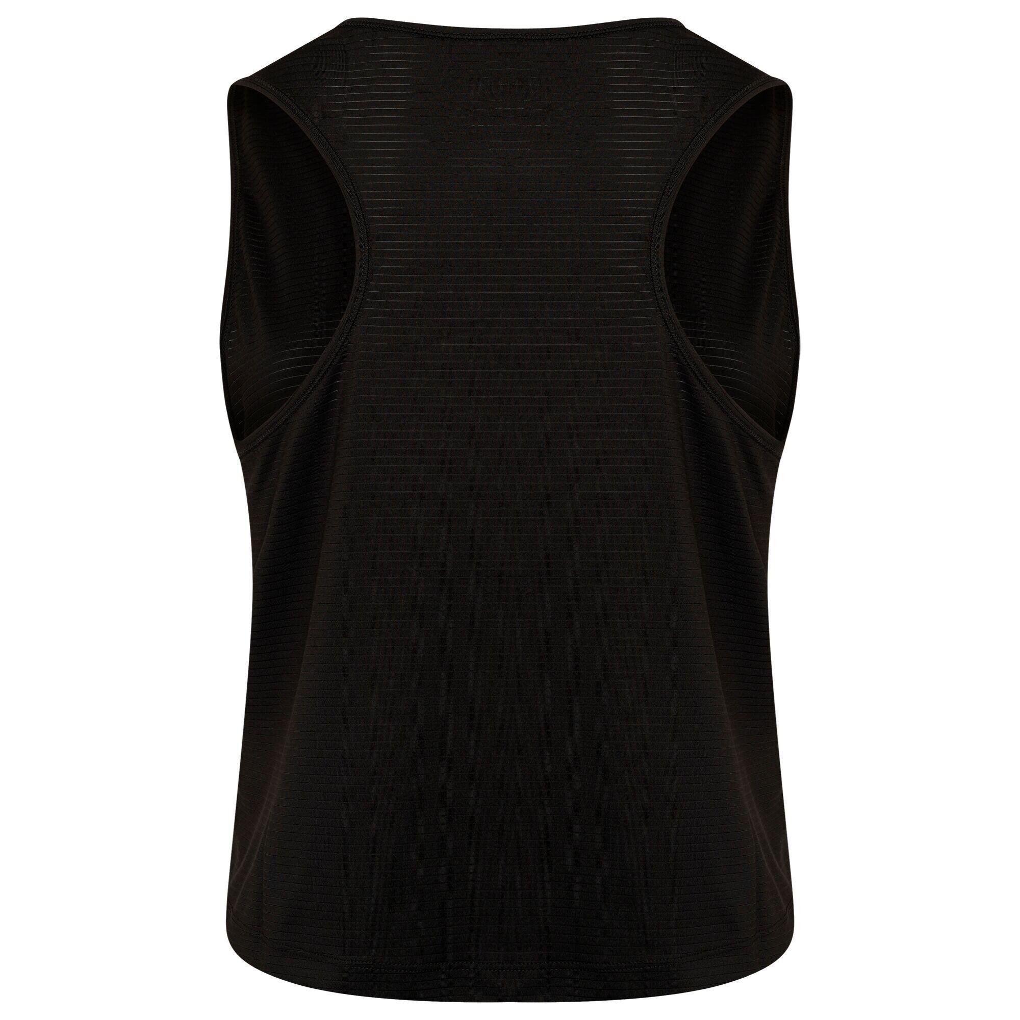 Womens/Ladies Meditate Cropped Vest (Black) 2/5