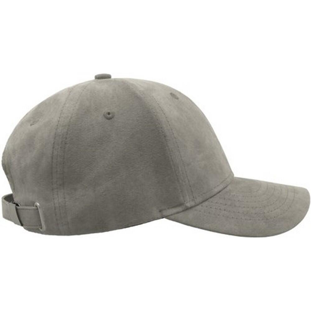 Unisex Adult Fam 6 Panel Sueded Baseball Cap (Grey) 3/3