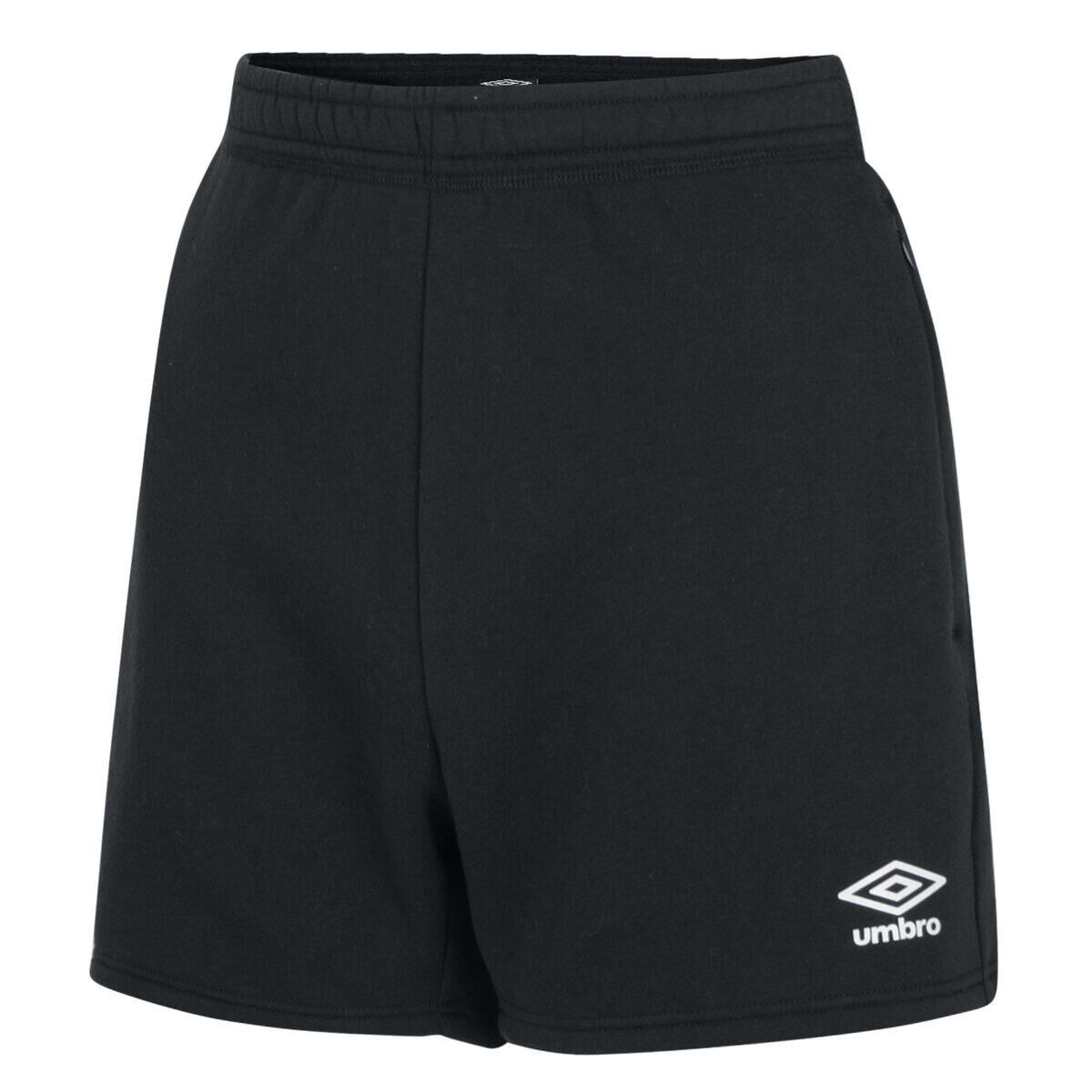 UMBRO Womens/Ladies Club Leisure Shorts (Black/White)