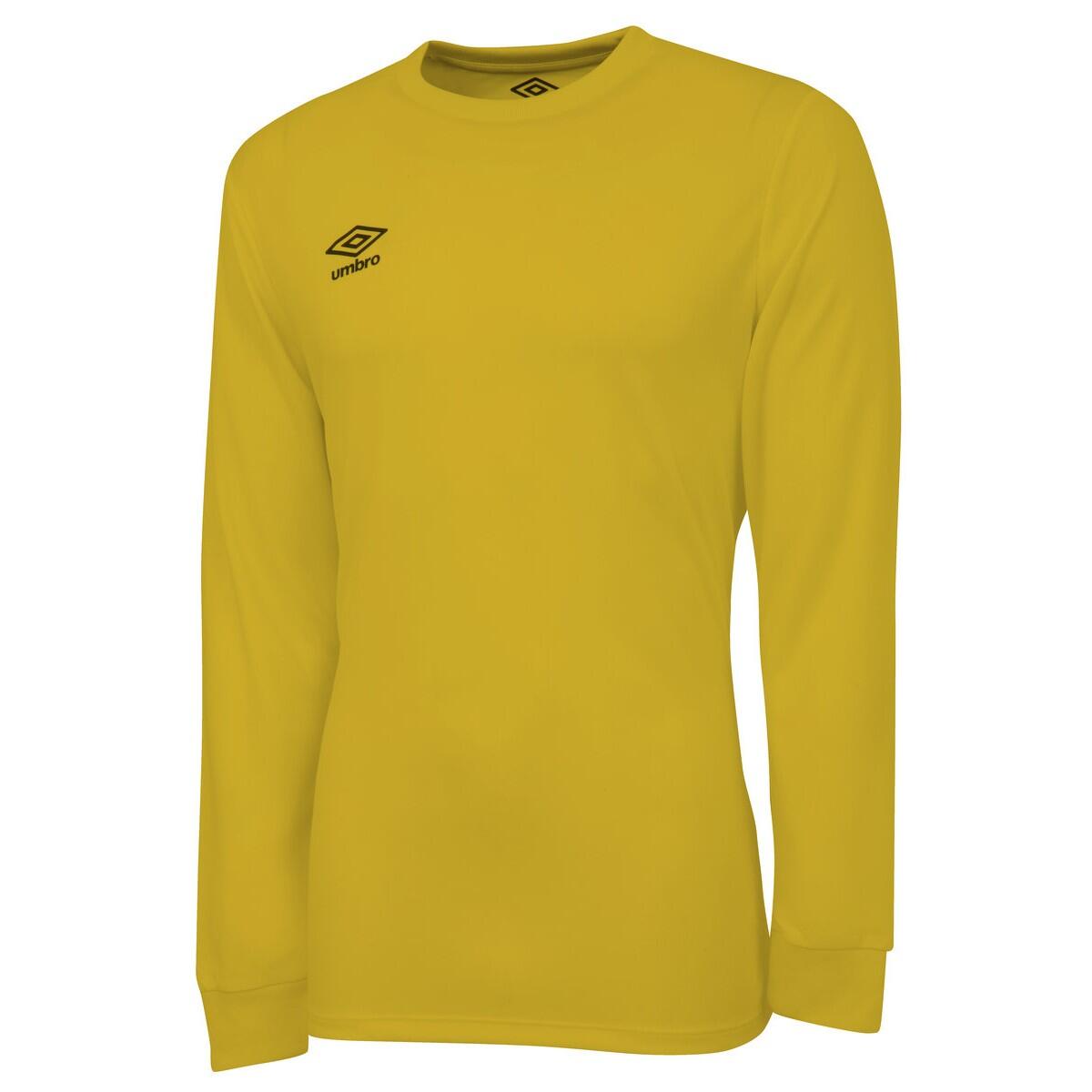 UMBRO Mens Club LongSleeved Jersey (Yellow)