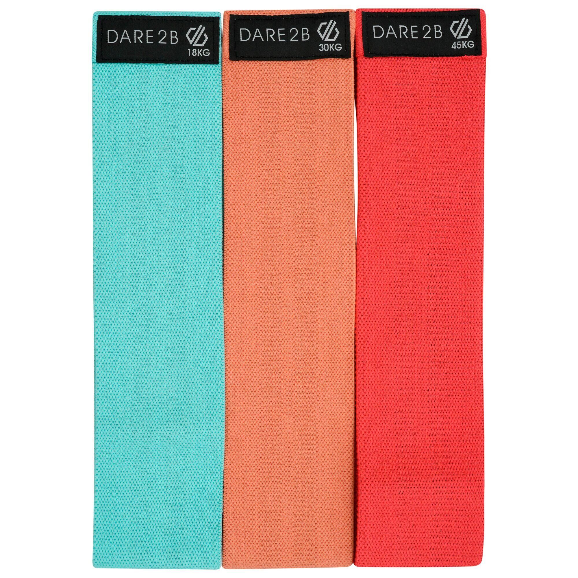 DARE 2B Circle Resistance Band (Pack of 3) (Blue/Red/Light Orange)