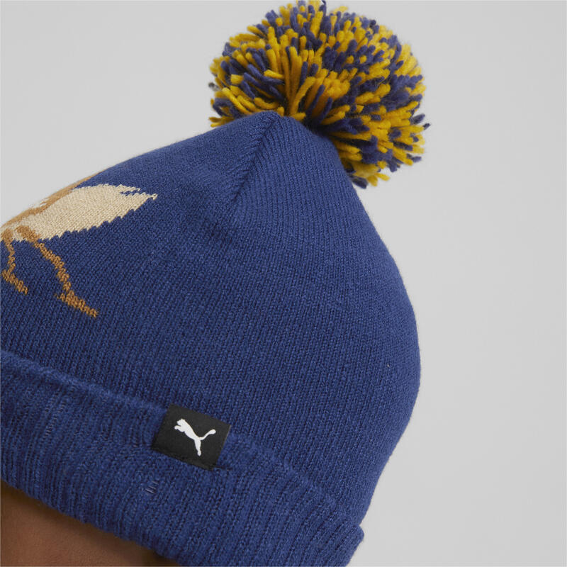 Gorro con pompón Niños Small World Azul