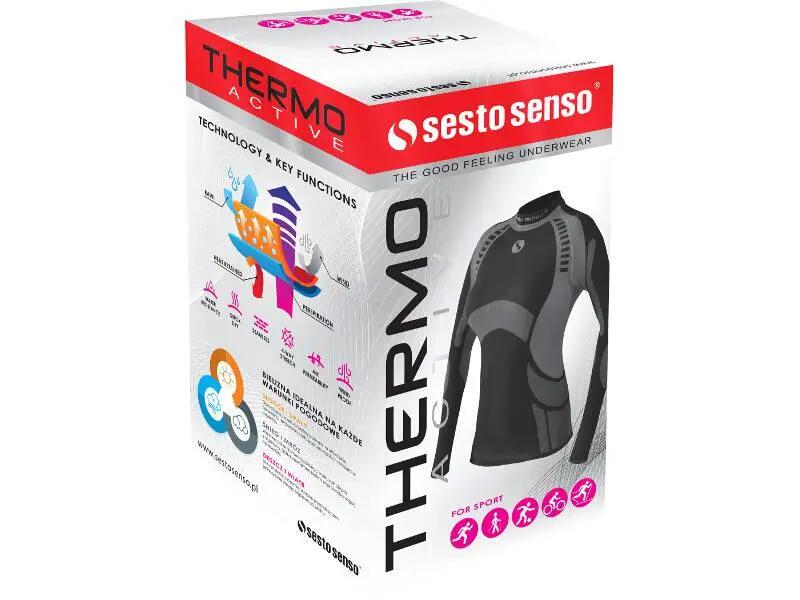 Koszulka narciarska damska Sesto Senso Thermo Active Grigio Woman termoaktywna 3/3