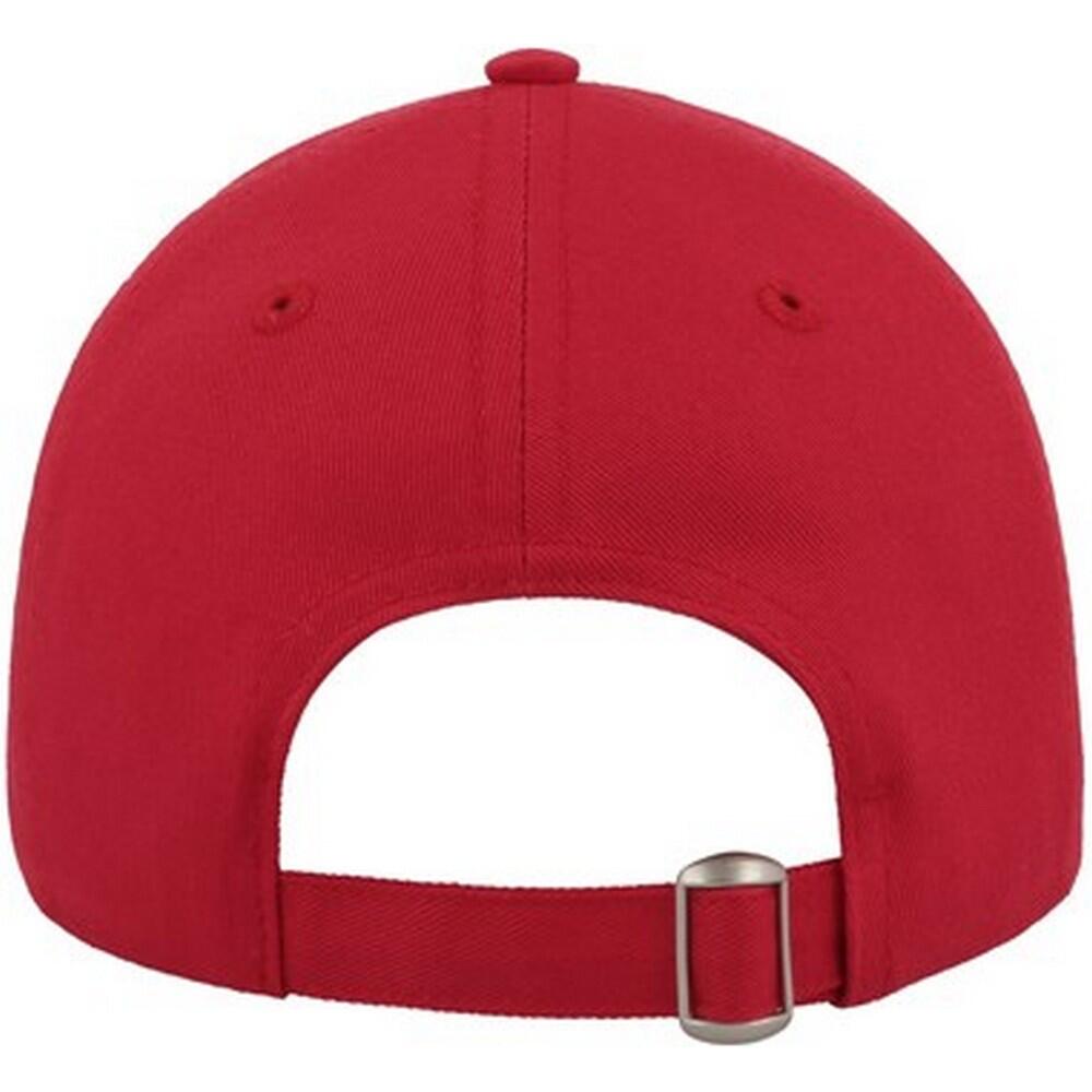 Unisex Adult Curved Twill Baseball Cap (Red) 2/3